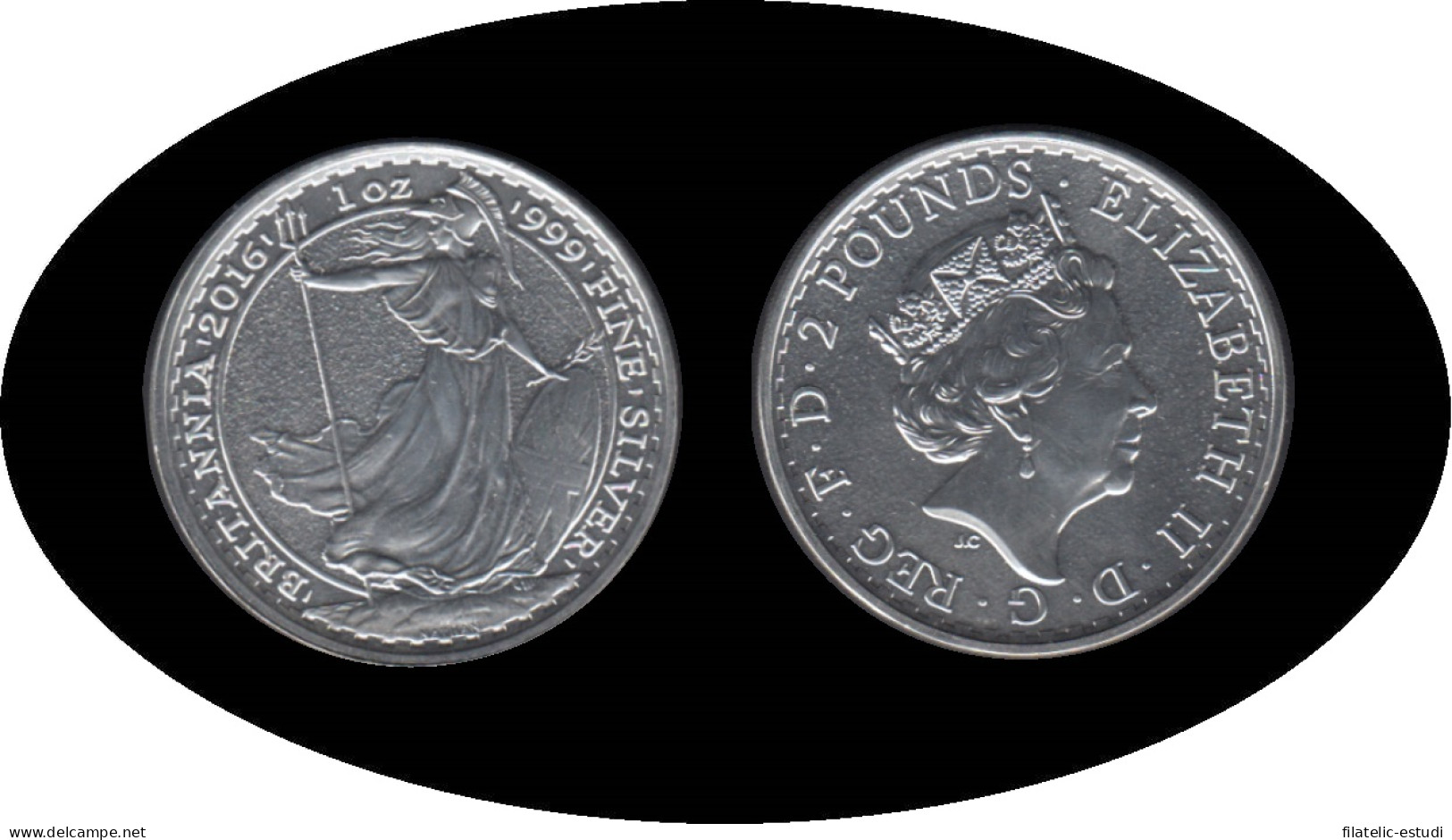 Britania Britannia 2016 1 Onza  Plata Silver Britannia - Sonstige & Ohne Zuordnung