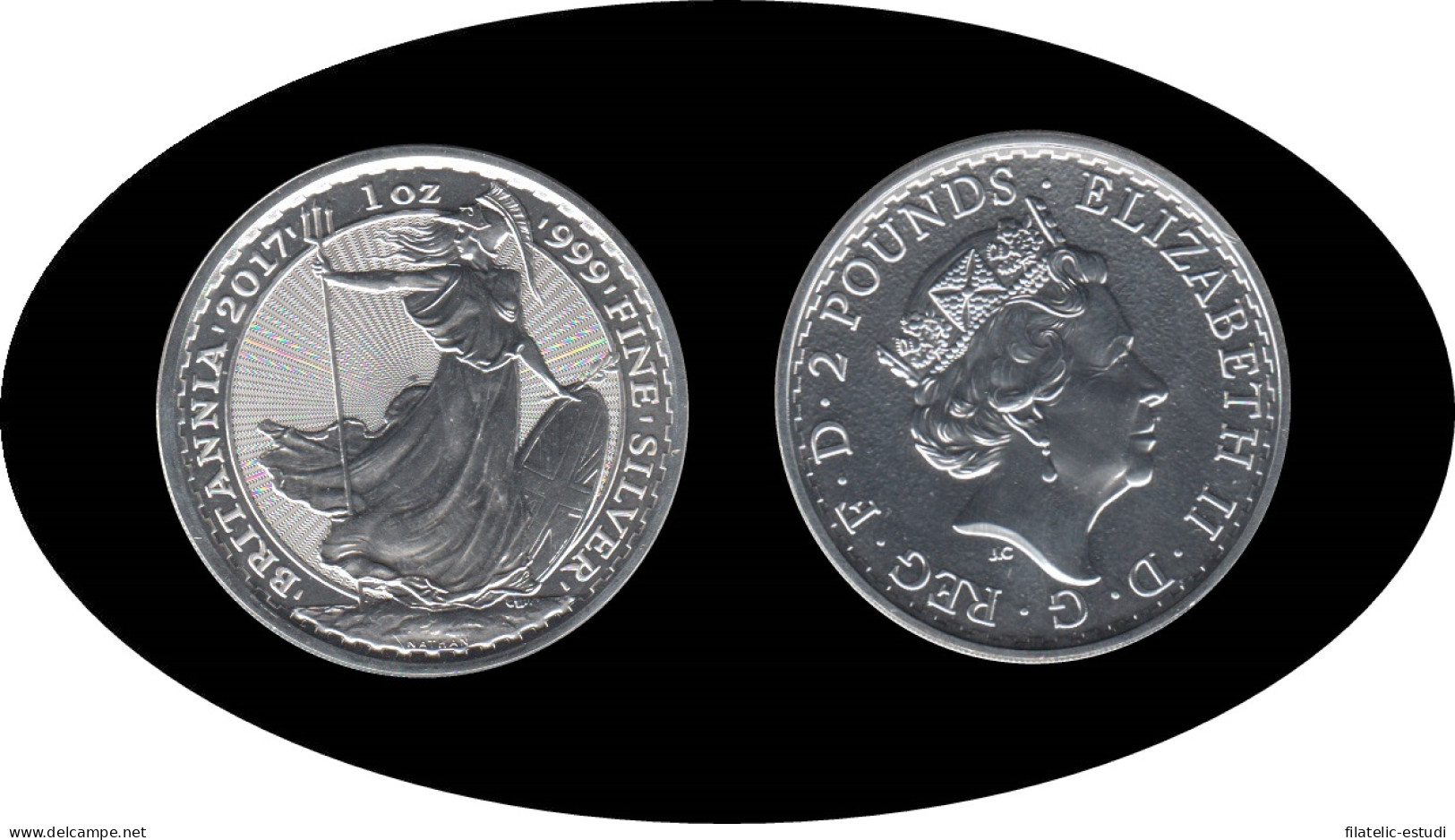 Britania Britannia 2017 1 Onza Plata Silver Britania - Autres & Non Classés