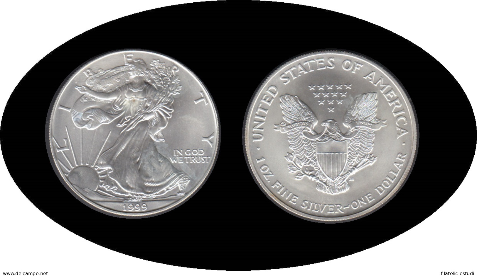 Estados Unidos United States Onza De Plata 1 $ 1999 Liberty - Autres & Non Classés