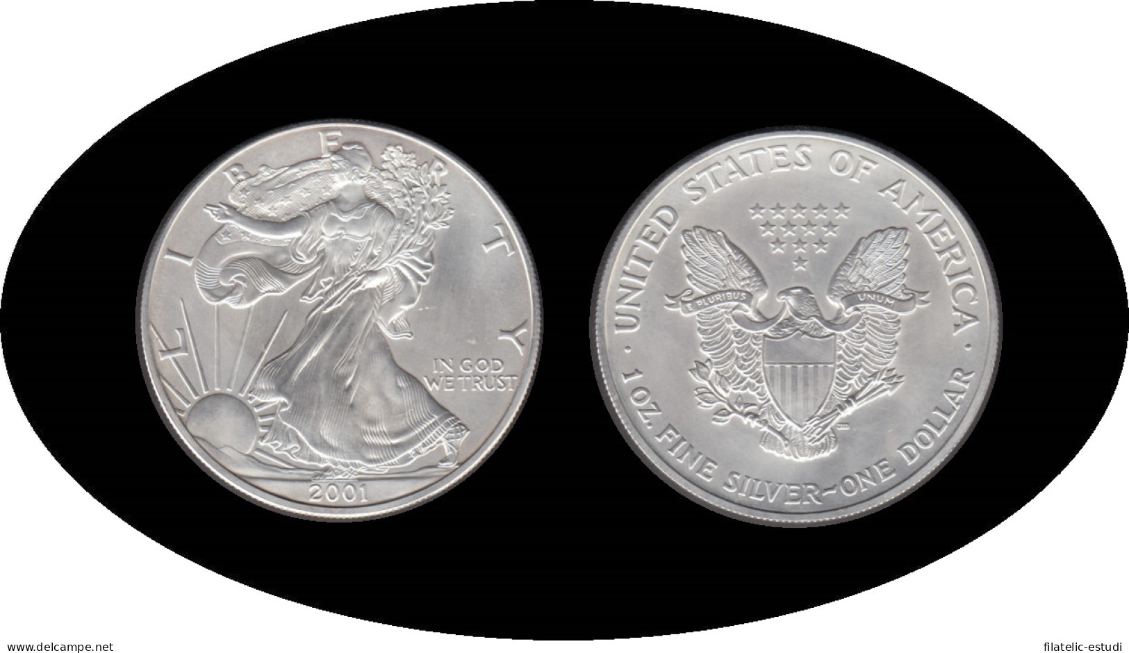 Estados Unidos United States Onza De Plata 1 $ 2001 Liberty - Sonstige & Ohne Zuordnung