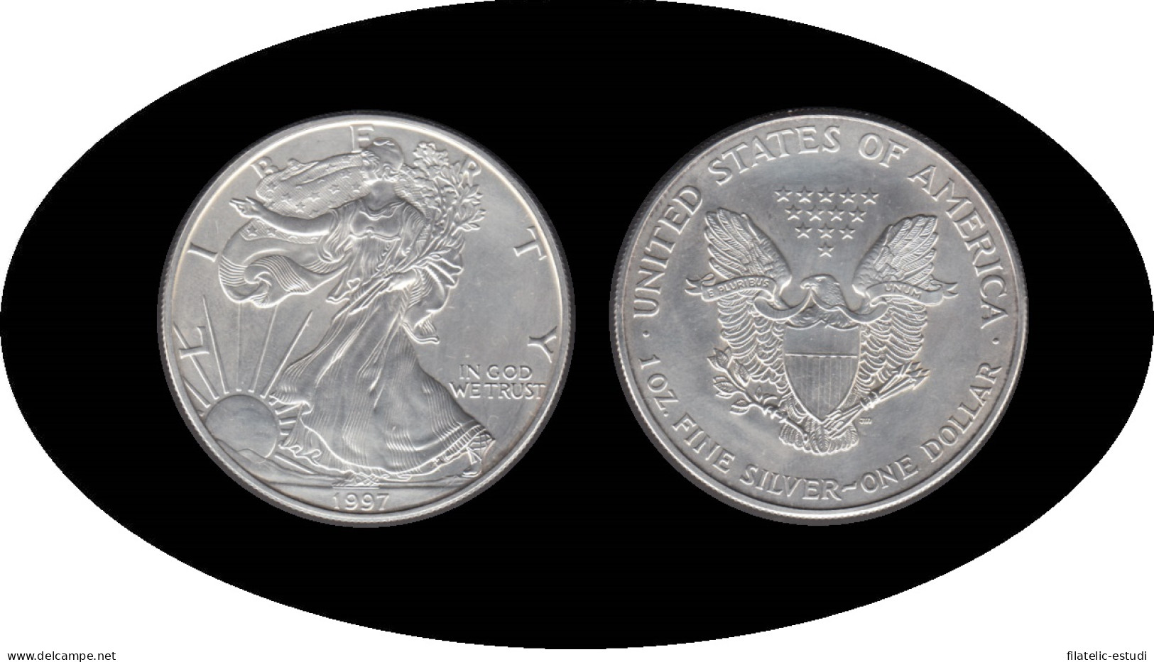 Estados Unidos United States Onza De Plata 1 $ 1997 Liberty - Altri & Non Classificati
