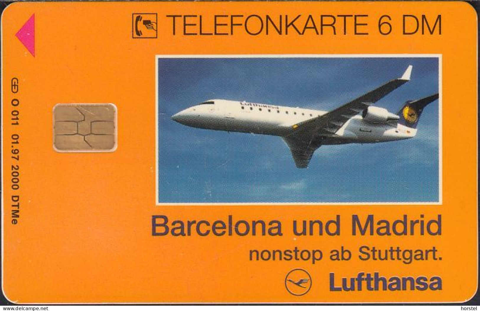 GERMANY O011/97 Lufthansa - Flugzeug - Airplane - Barcelona Und Madrid - O-Series : Series Clientes Excluidos Servicio De Colección