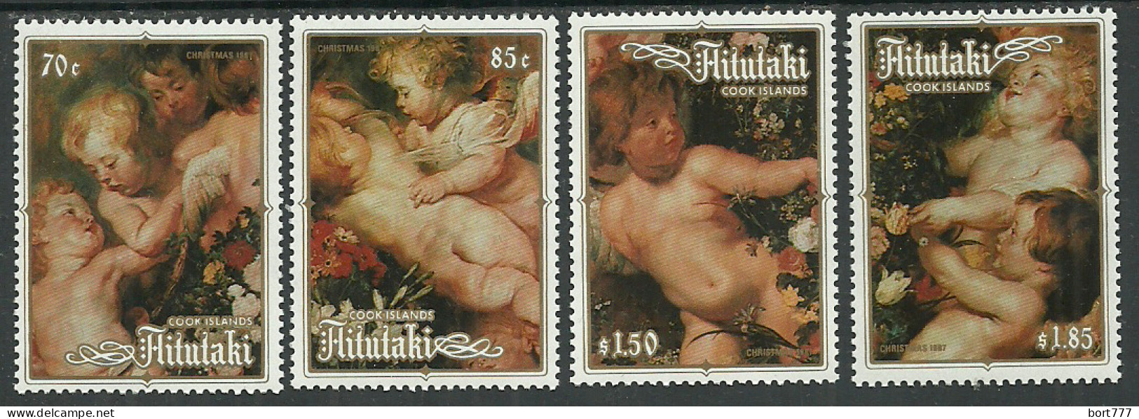 Aitutaki 1987 Mint Stamps MNH (**) Set Painting - Aitutaki