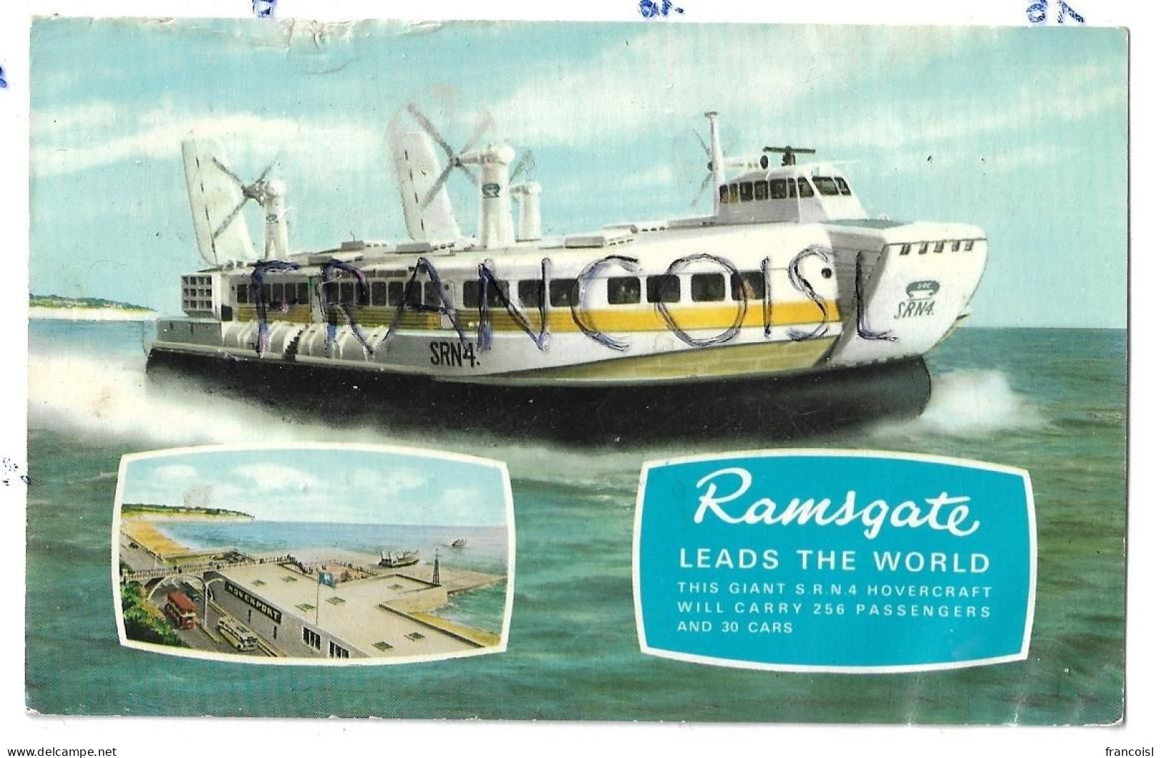 Hydrofoil SRN 4. " Ramsgate Leads The World " En Route Vers Calais - Hovercraft