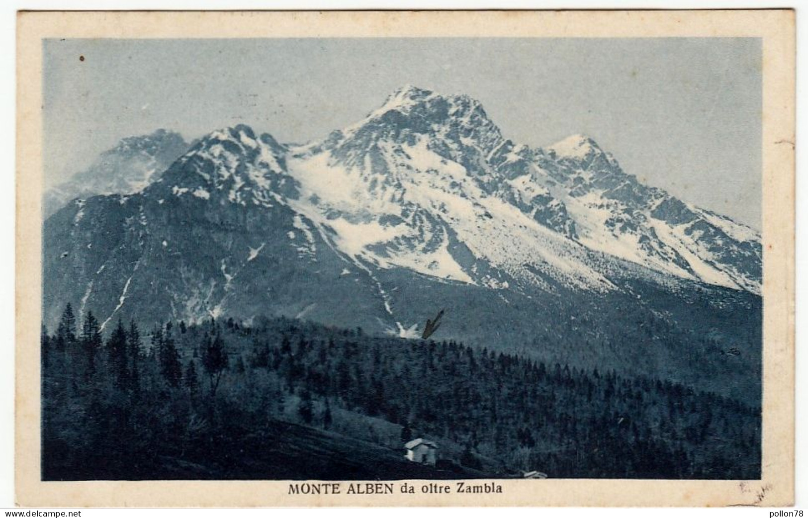 MONTE ALBEN DA OLTRE ZAMBLA - BERGAMO - 1926 -  Vedi Retro - Formato Piccolo - Bergamo