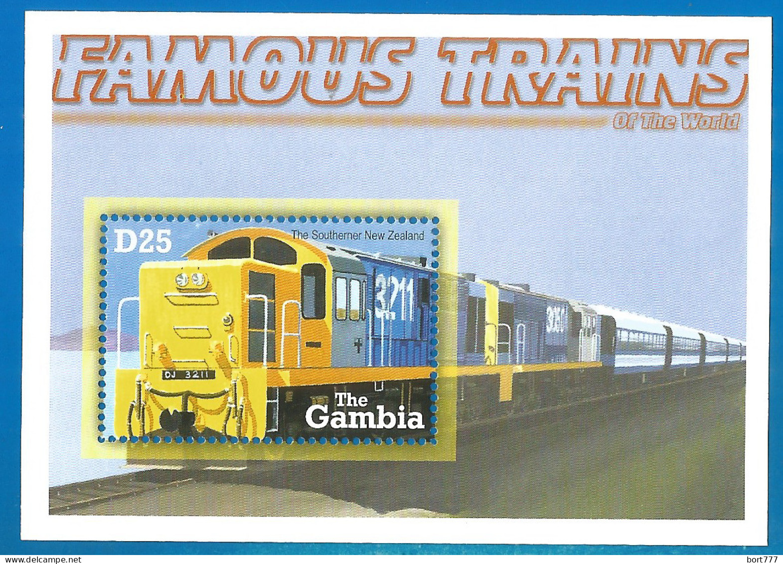 Gambia 2001 Year Mint Block MNH (**) Trains - Colecciones & Series