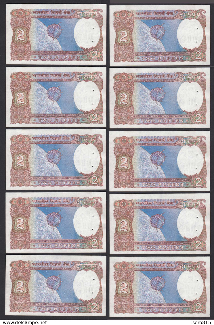 Indien - India - 10 Pieces A'2 RUPEES Pick 79j 1976 No Letter - UNC (1) Sign. 85 - Sonstige – Asien