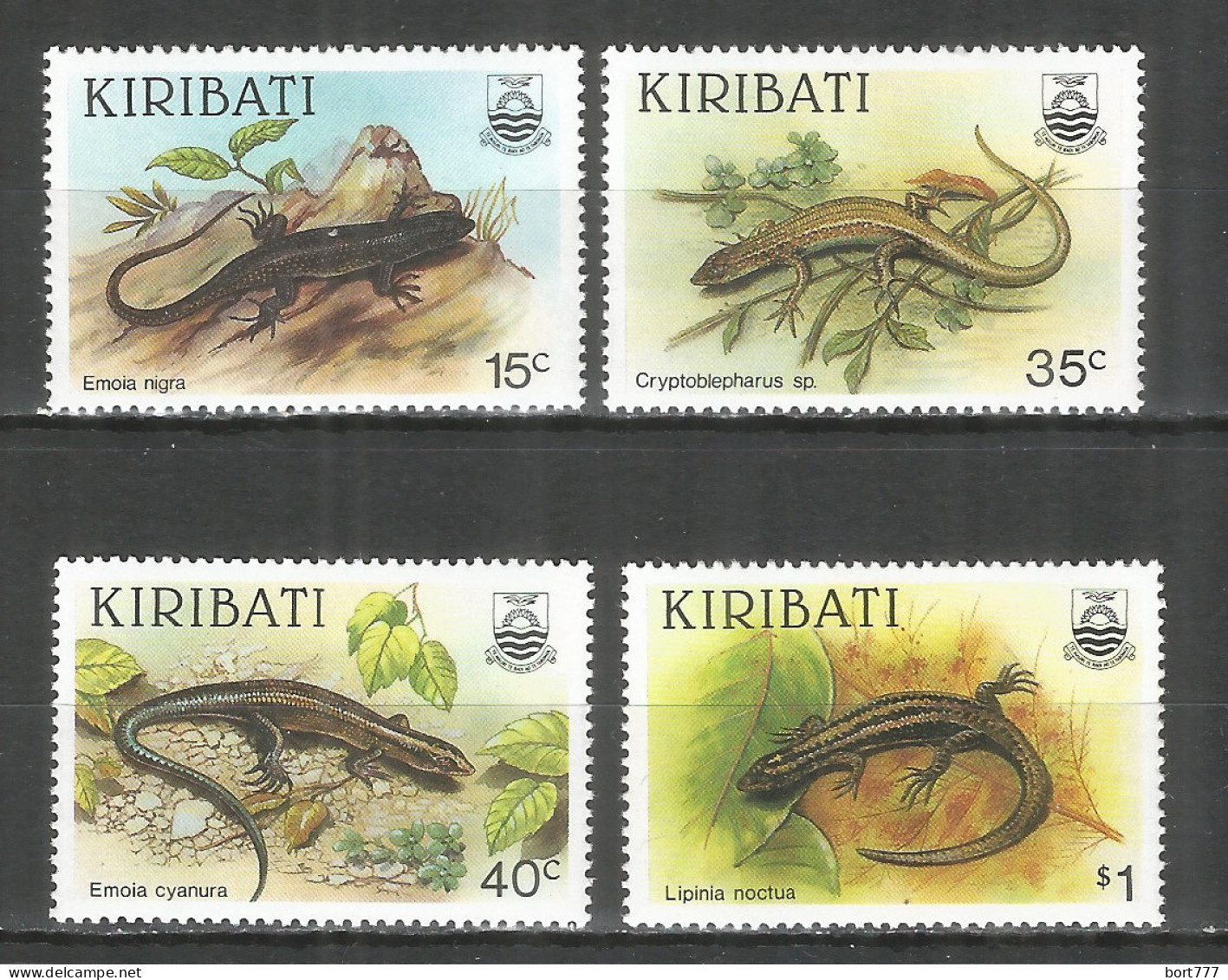 Kiribati 1983 Year ,mint Stamps MNH(**) Mi.# 493-495 Reptile - Kiribati (1979-...)