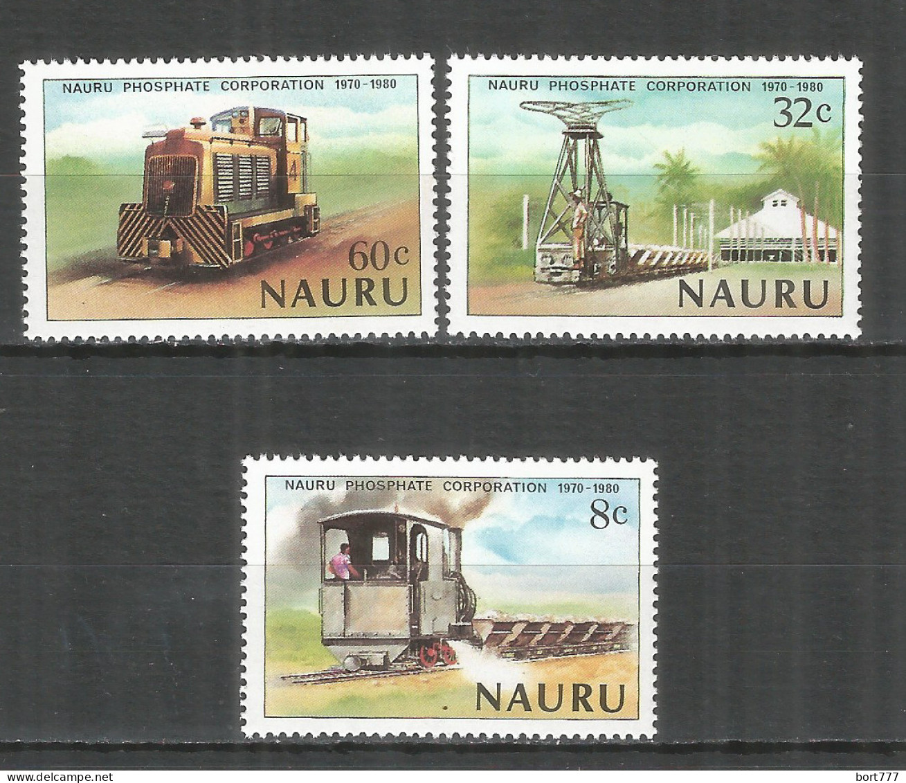 Nauru 1980 Mint Stamps MNH (**) Trains - Nauru