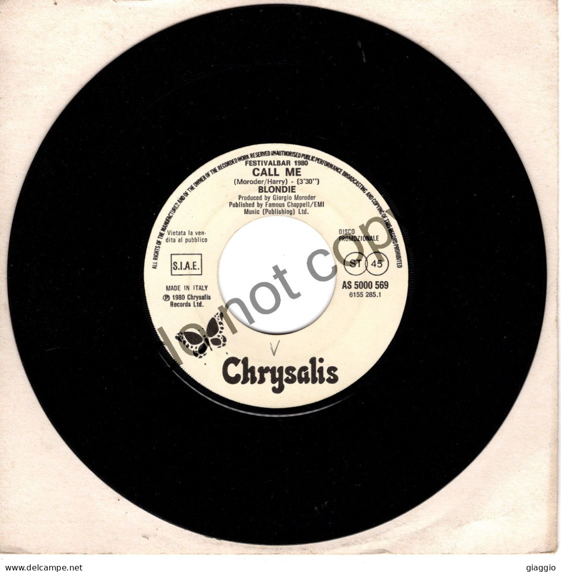 °°° 703) 45 GIRI - ED. JUKE BOX - ORME / BLONDIE - RACCOGLI LE NUVOLE / CALL ME °°° - Other - Italian Music