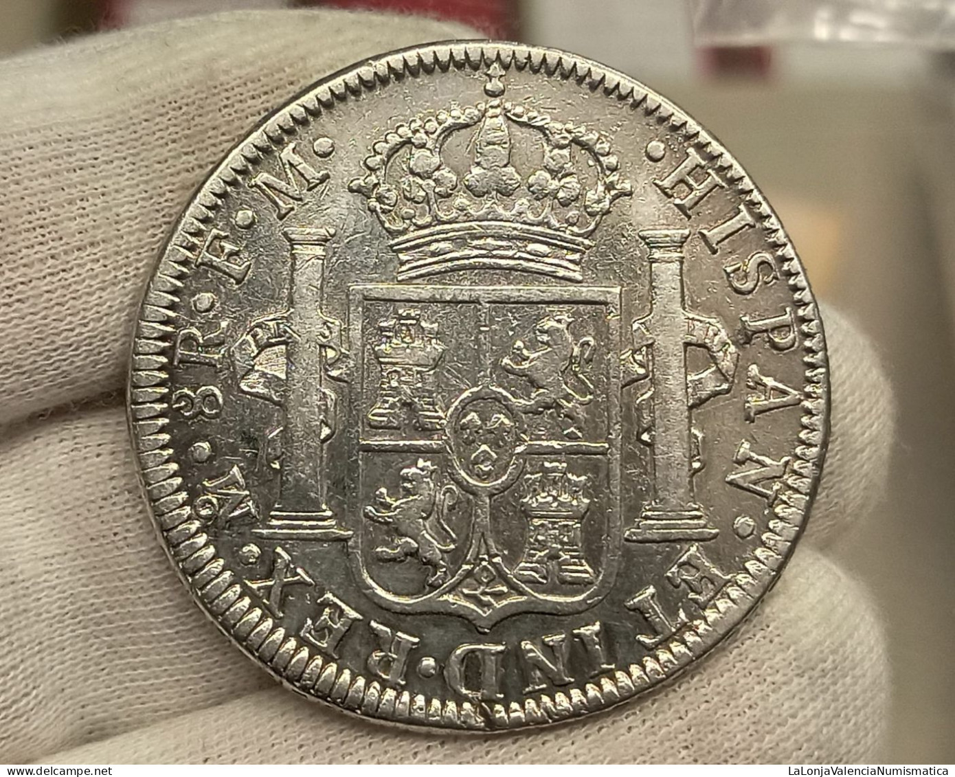 España Spain Carlos IV - 8 Reales 1794 FM México Km 109 Plata - Sonstige & Ohne Zuordnung