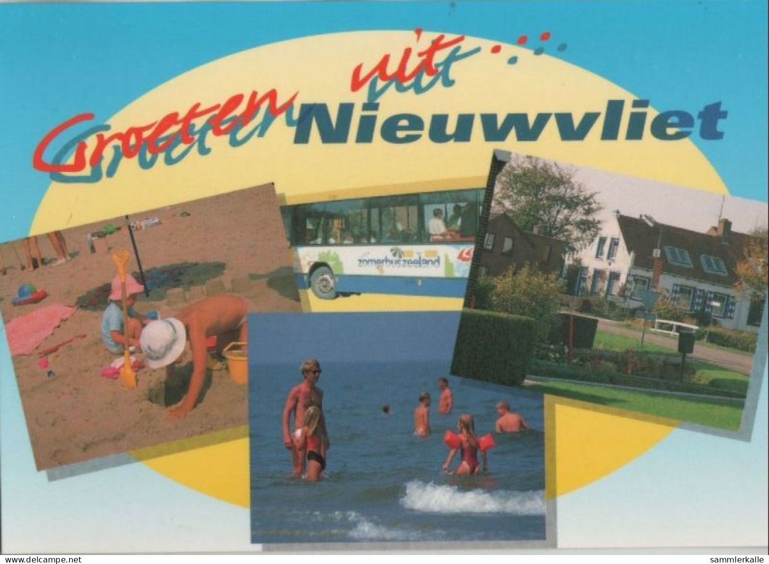 75731 - Niederlande - Sluis-Nieuwvliet - 4 Teilbilder - Ca. 1985 - Sluis