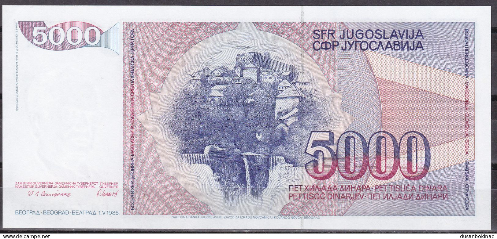 Yugoslavia-5000 Dinara 1985 TITO UNC - Yugoslavia