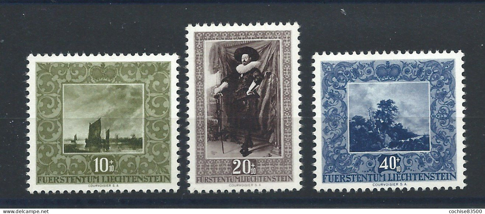 Liechtenstein N°263/65* (MH) 1951 - Tableaux - Ungebraucht