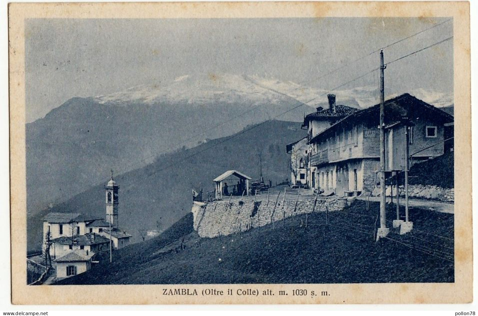 ZAMBLA (OLTRE IL COLLE) - BERGAMO - 1926 -  Vedi Retro - Formato Piccolo - Bergamo