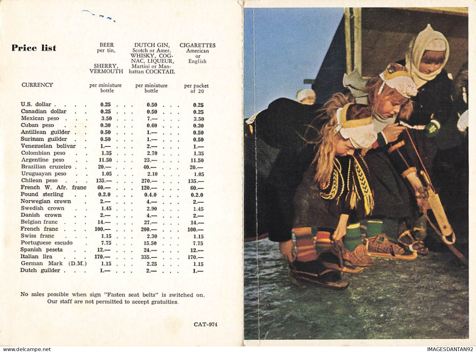 AVIATION #FG56912 CIE KLM PUBLICITE LITTLE GIRLS FROM MARKN HOLLAND PAYS BAS - 1946-....: Era Moderna