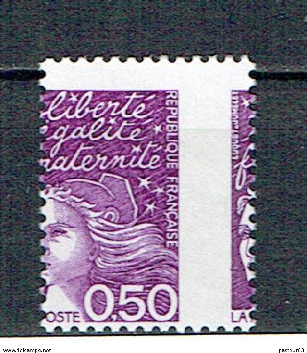 3088 Marianne Du 14 Juillet 0,50 F. Piquage à Cheval - Unused Stamps