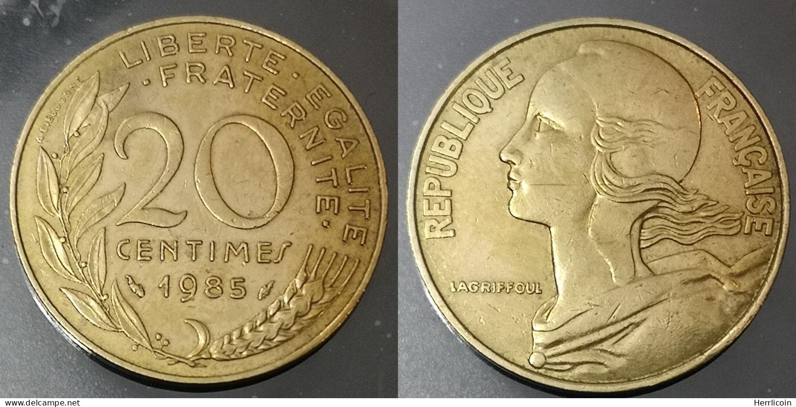 Monnaie France - 1985 - 20 Centimes Marianne Cupro-aluminium - 20 Centimes