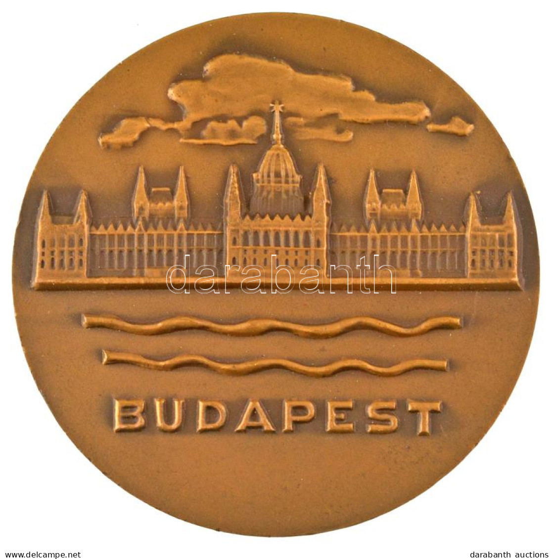 1971. "Budapest" Egyoldalas Bronz Emlékérem, Hátoldalán "Magyarország-Csehszlovákia-Lengyelország Decatlon-pentatlon Bud - Non Classificati