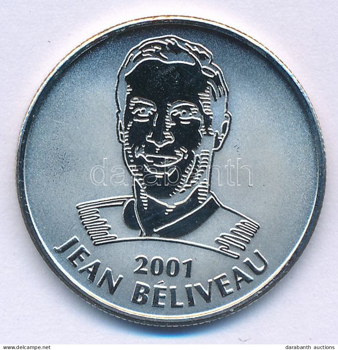 Amerikai Egyesült Államok 2001. "NHL All-stars / Jean Béliveau" Fém Jégkorong Emlékérem Kapszulában (26mm) T:PP USA 2001 - Non Classés