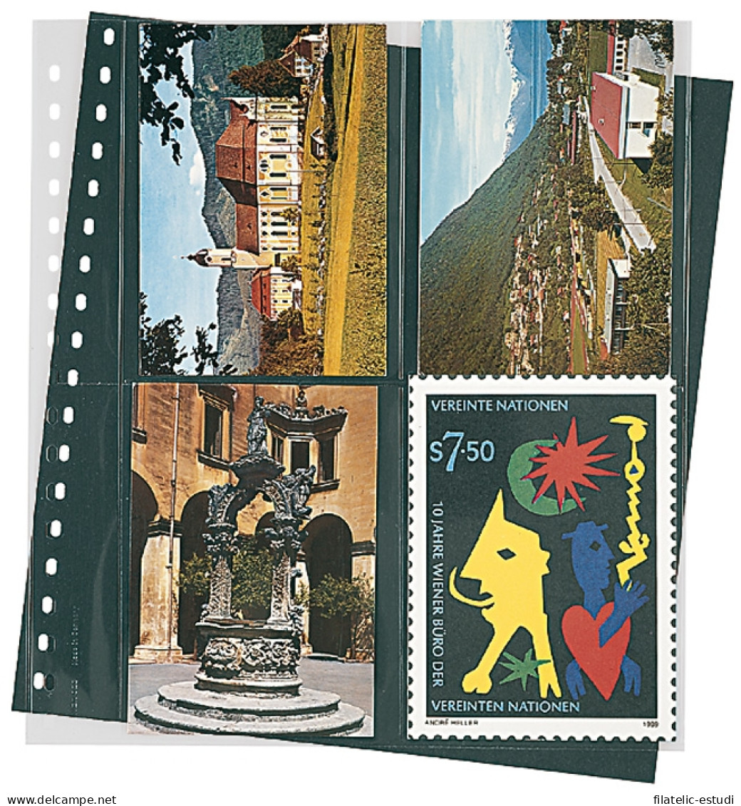 Lindner 829 Hojas Transparentes Para Postales - Albums, Reliures & Feuilles