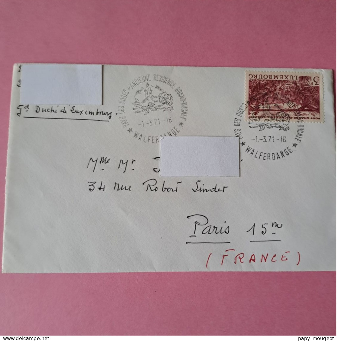 Cachet à Date Illustré De Walferdange - 01-03-1971 - Cartas & Documentos