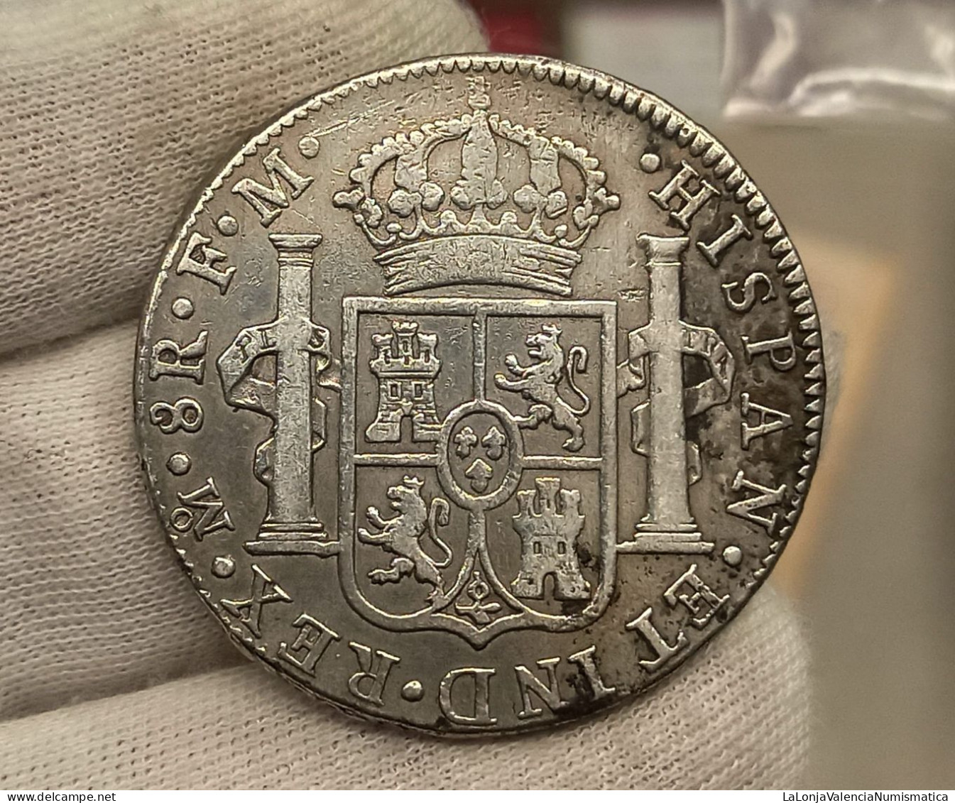 España Spain Carlos IV - 8 Reales 1791 FM México Km 109 Plata - Otros & Sin Clasificación