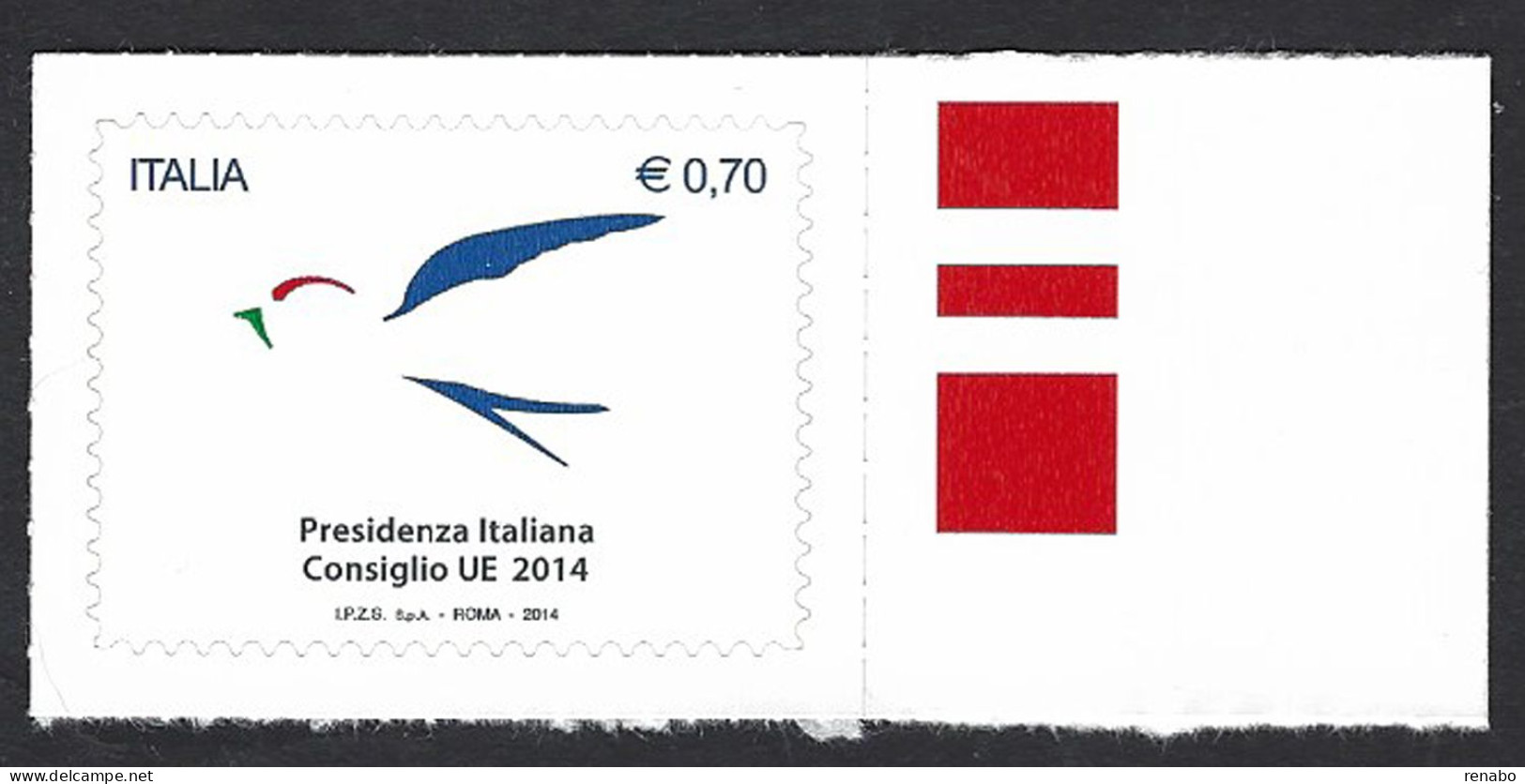 Italia, Italy, Italien, Italie 2014; Rondine, Swallow, Avaler, Simbolo Di Amicizia. - Rondini