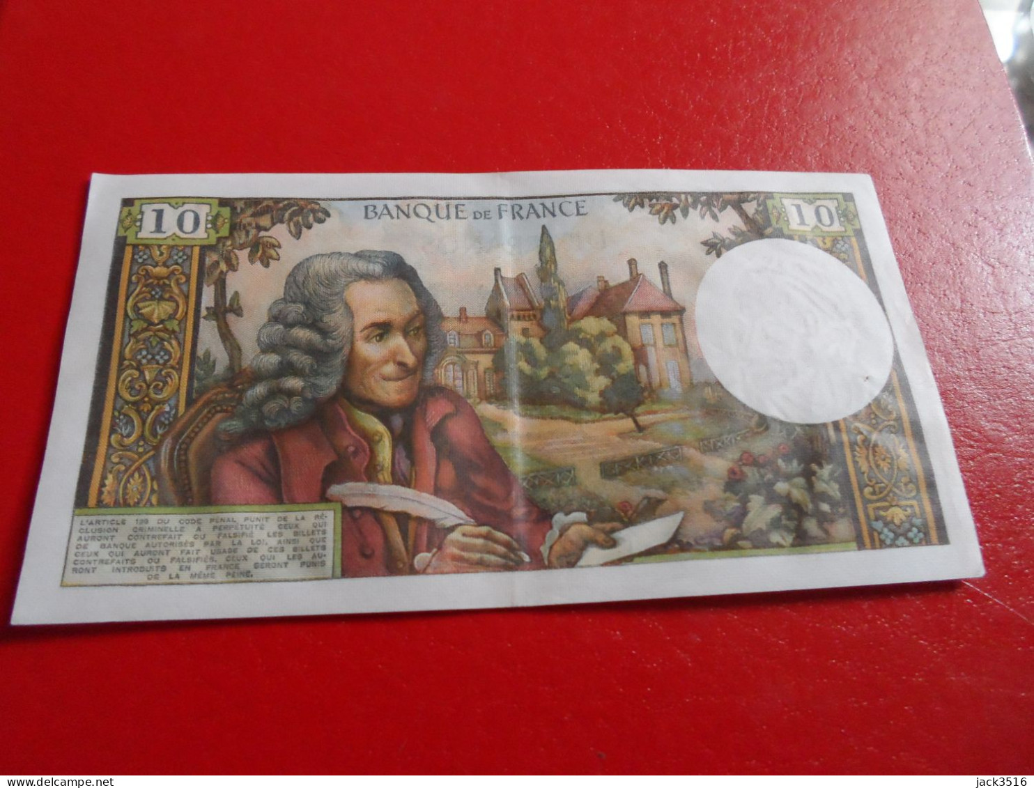 France: 10 Francs Voltaire 1970 Spl - 10 F 1963-1973 ''Voltaire''