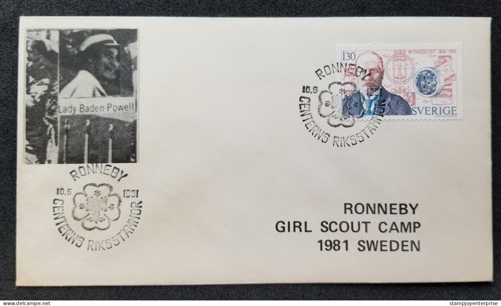 Sweden RONNEBY Girl Scout Camping 1981 Scouting Jamboree Scouts (FDC) - Storia Postale