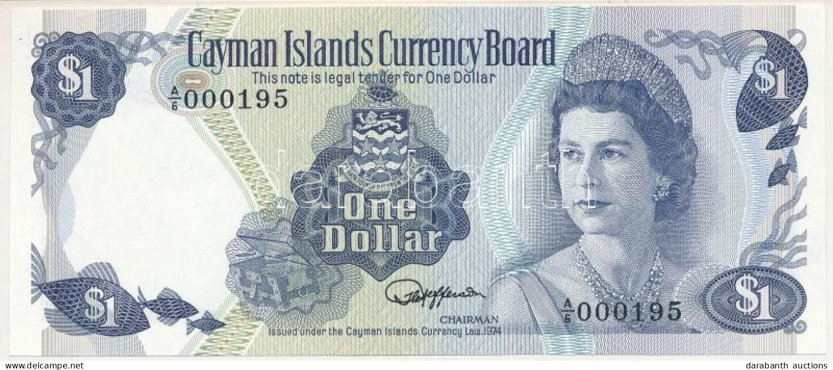 Kajmán-szigetek 1974. 1$ T:UNC  Cayman Islands 1974. 1 Dollar C:UNC  Krause P#5e - Zonder Classificatie
