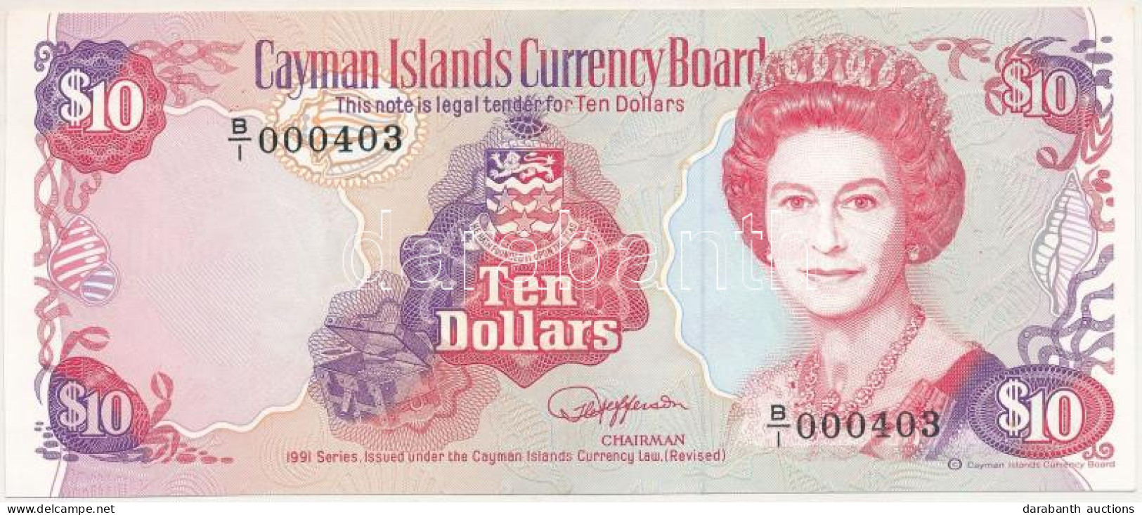 Kajmán-szigetek 1991. 1$ T:XF  Cayman Islands 1991. 1 Dollar C:XF Krause P#13 - Sin Clasificación