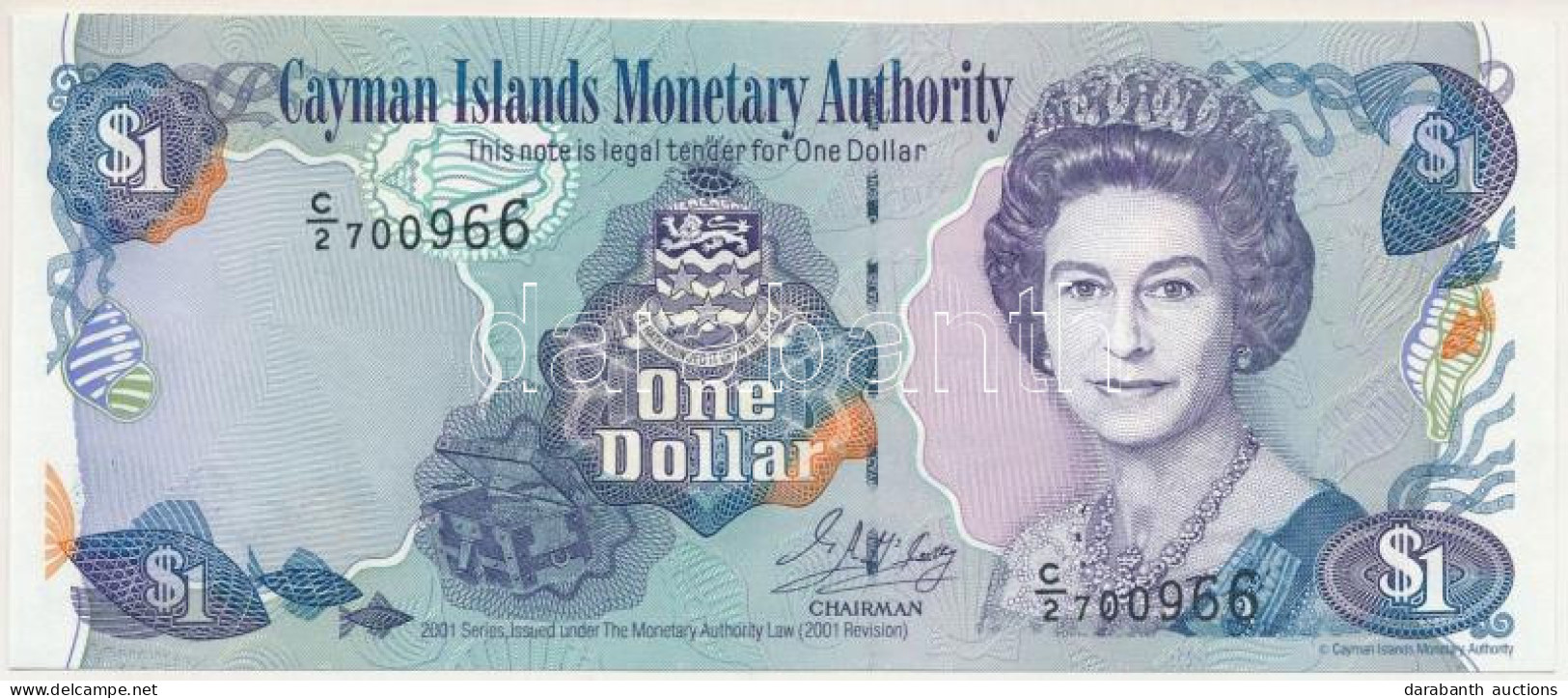 Kajmán-szigetek 2001. 1$ T:UNC  Cayman Islands 2001. 1 Dollar C:UNC  Krause P#26a - Non Classés