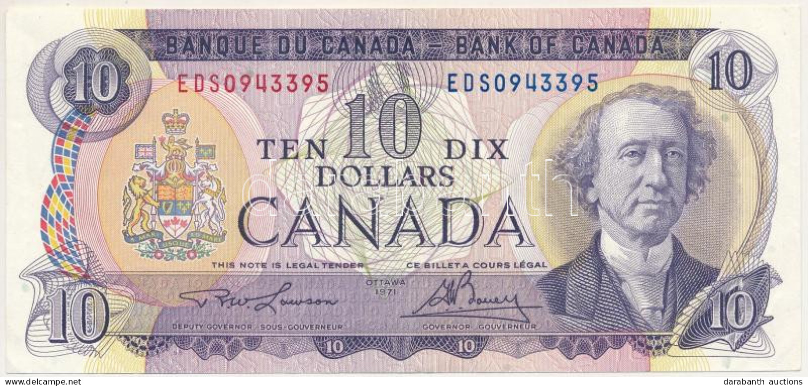 Kanada 1971. 10$ T:F Szép Papír Canada 1971. 10 Dollars C:F Fine Paper Krause P#88c - Non Classés