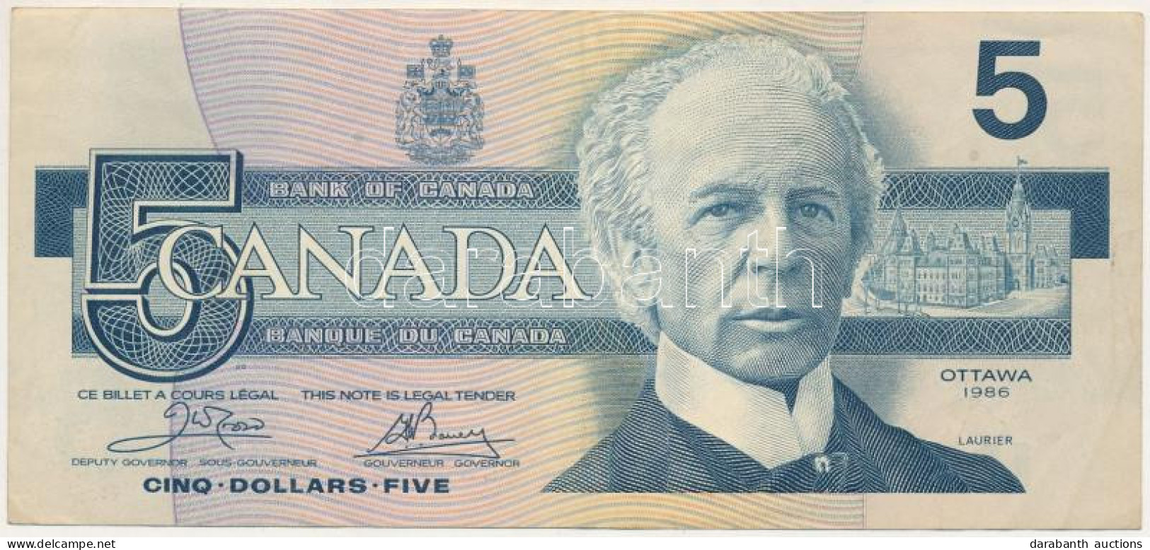 Kanada 1986. 5$ T:F Canada 1986. 5 Dollars C:F Krause P#95 - Non Classés