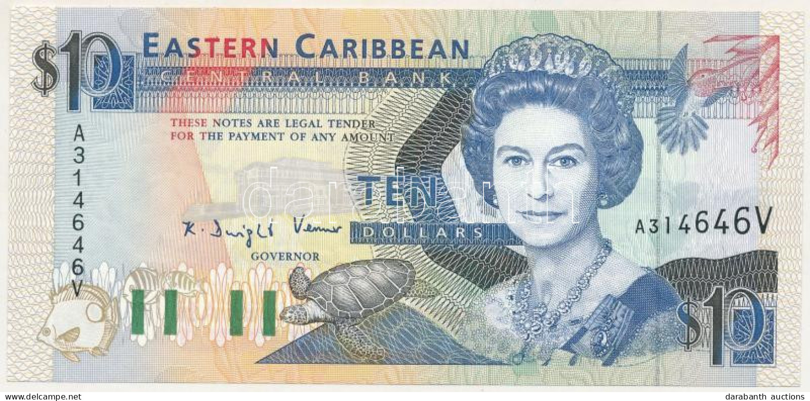 Kelet-Karibi Államok / Saint Vincent & The Grenadines DN (1993) 10$ T:UNC East Caribbean States / Saint Vincent & The Gr - Non Classés