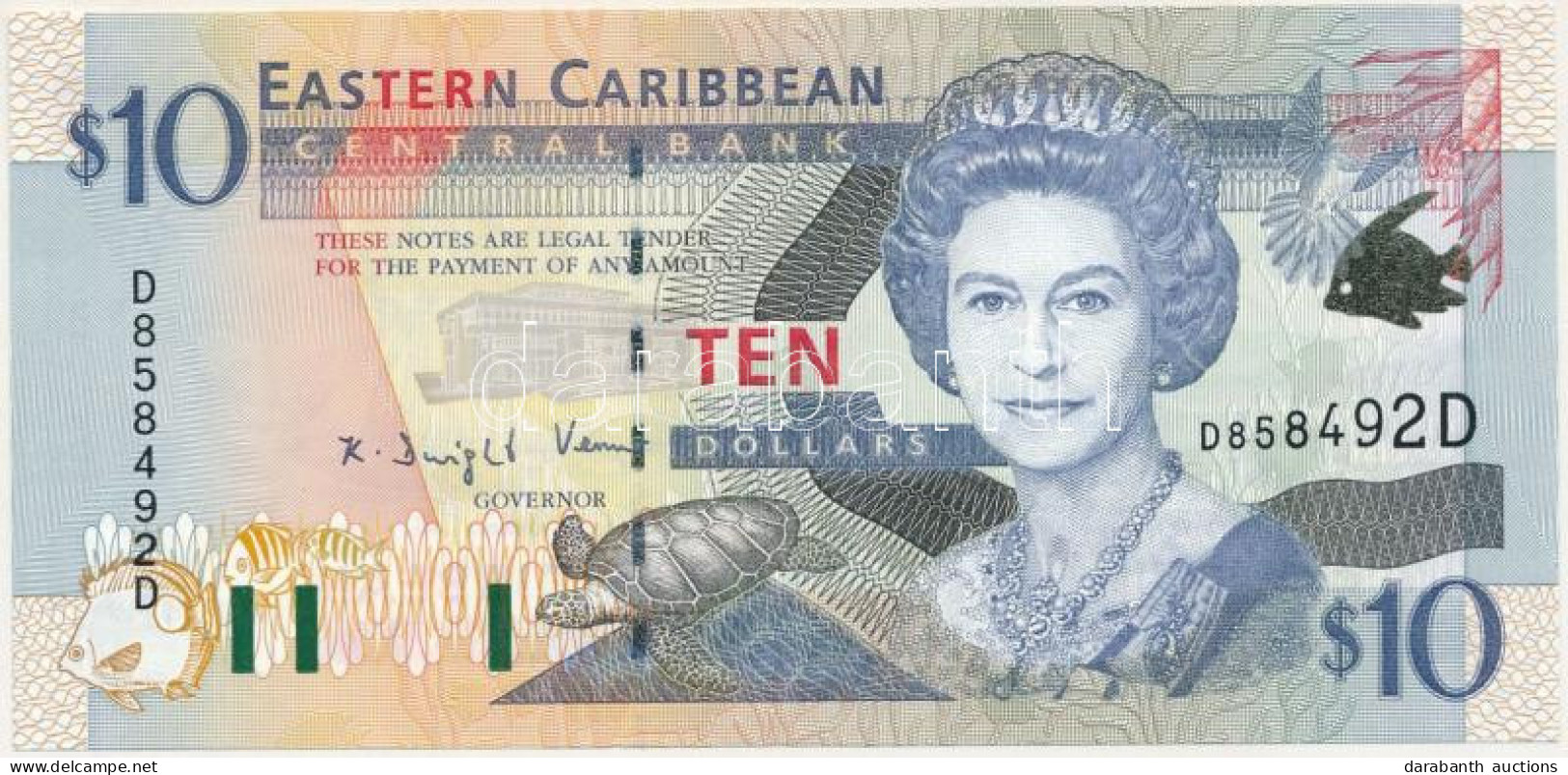 Kelet-Karibi Államok / Dominika DN (2000) 10$ T:UNC East Caribbean States / Dominica ND (2000) 10 Dollars C:UNC Krause P - Non Classés