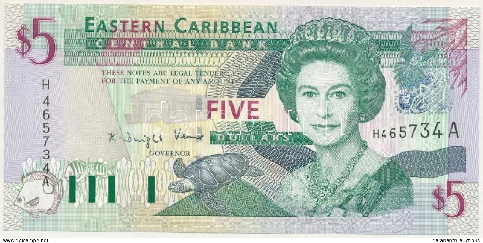 Kelet-Karibi Államok / Antigua & Barbuda DN (2003) 5$ T:UNC East Caribbean States / Antigua & Barbuda ND (2003) 5 Dollar - Non Classés