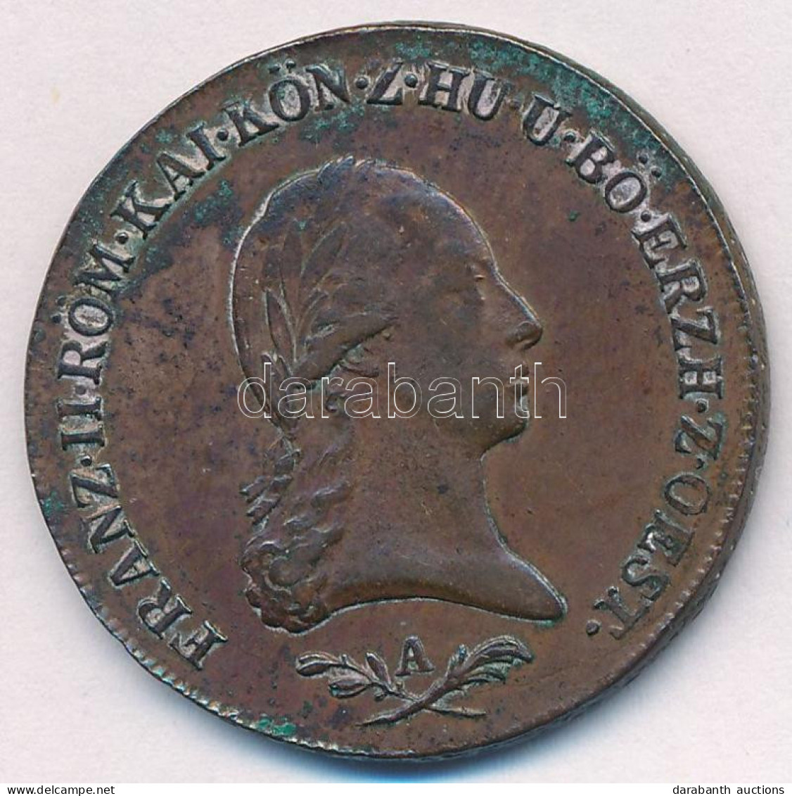 Ausztria 1800A 6kr Cu "II. Ferenc" T:XF,VF Patina Ausztria 1800A 6 Kreuzer Cu "Franz II" T:XF,VF Patina Krause KM#2128 - Ohne Zuordnung