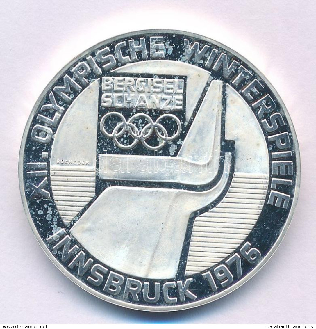 Ausztria 1976. 100Sch Ag "Innsbruck - XII. Téli Olimpia / Lesikló Sánc" T:AU (PP) Austria 1976. 100 Schilling Ag "Winter - Non Classés