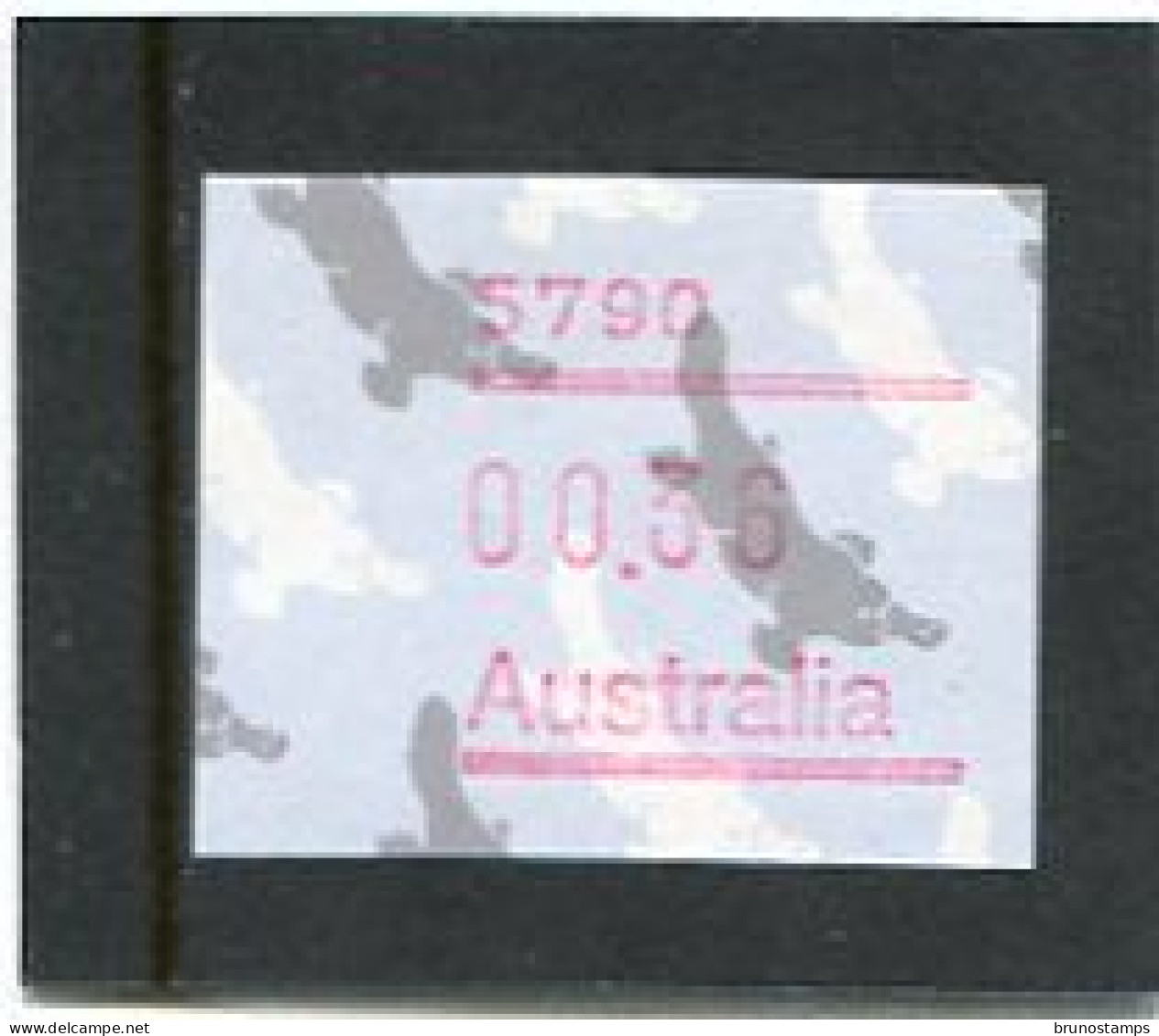 AUSTRALIA - 1986  36c  FRAMA  PLATYPUS  POSTCODE  5790 (DARWIN)  MINT NH - Automatenmarken [ATM]