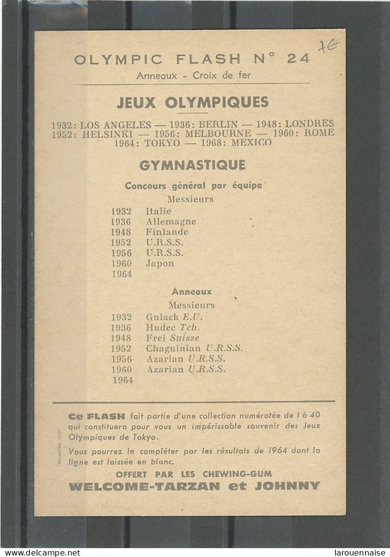 JEUX OLYMPIQUES - GYMNASTIQUE - - OLYMPIC FLASH N°24 - Jeux Olympiques