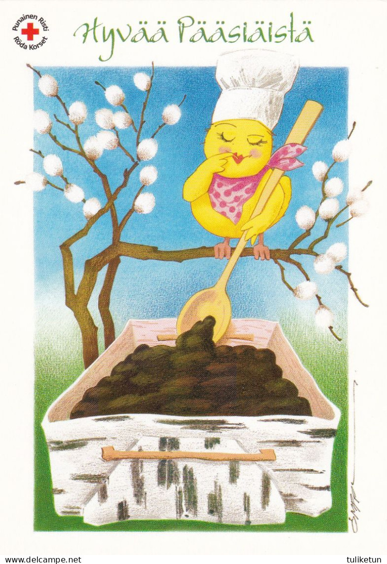 Postal Stationery - Chick Is Making "mämmi" - Happy Easter - Red Cross 2006 - Suomi Finland - Postage Paid - Interi Postali