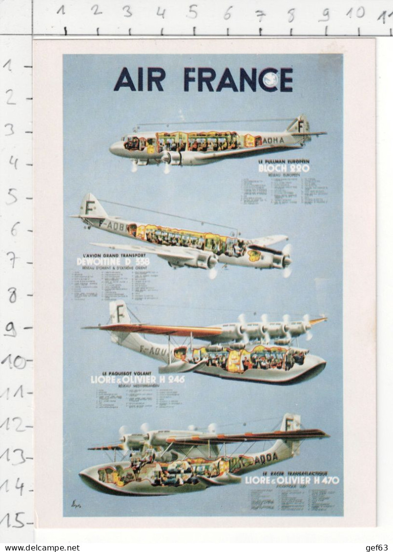 Air France - Les 4 Avions - N. Gerale - 1938 - 1919-1938: Entre Guerres