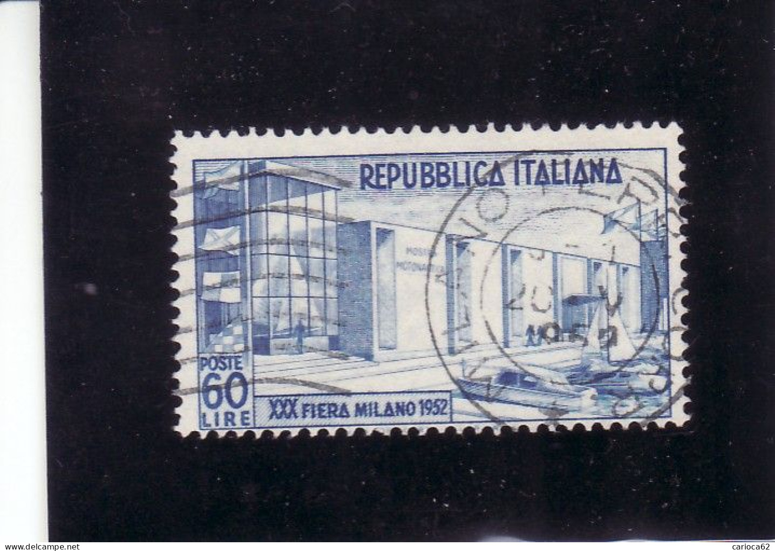 1952 - SERIE 30°FIERA DI MILANO USATA VEDI++++ - 1946-60: Oblitérés