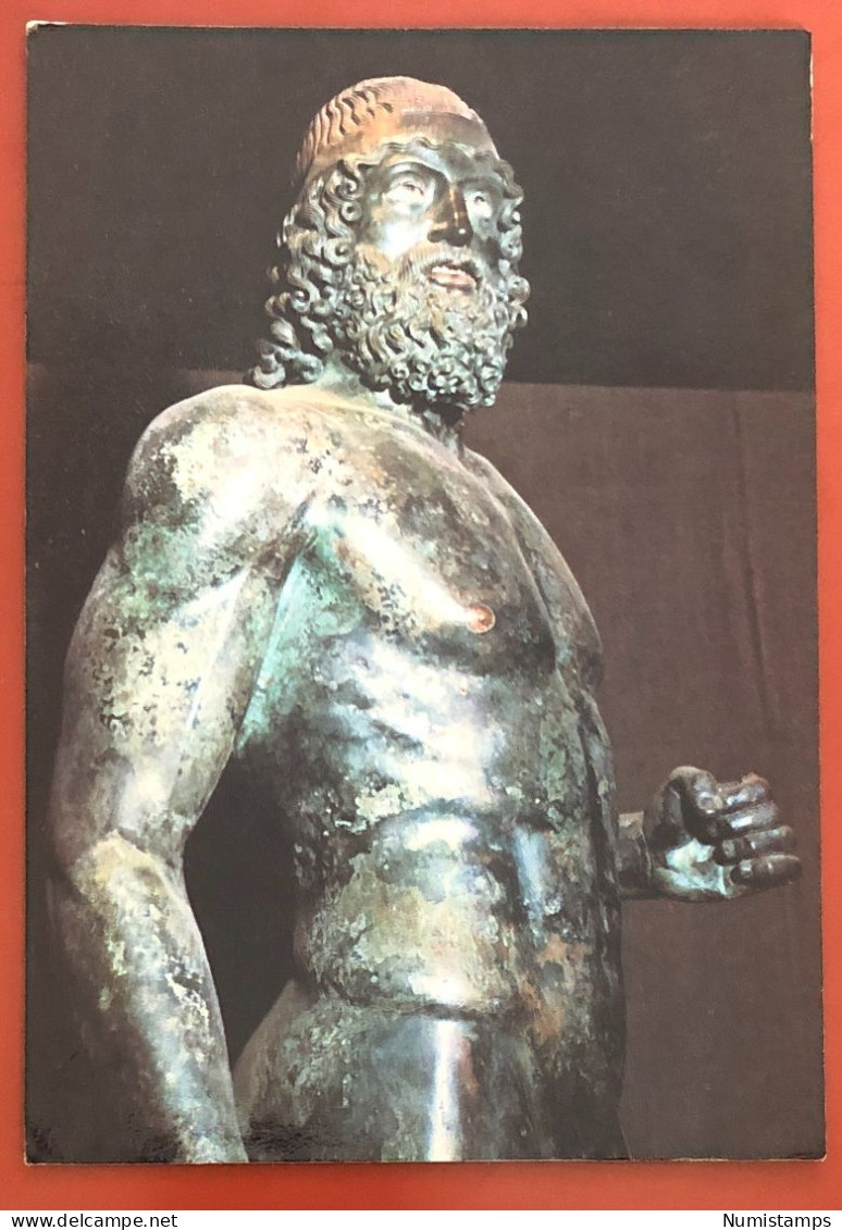 MUSEO NAZIONALE Di REGGIO CALABRIA I GUERRIERI DI BRONZO ELLENICI Del V Secolo A.C. Part. STATUA "A" - 1981 (c255) - Reggio Calabria