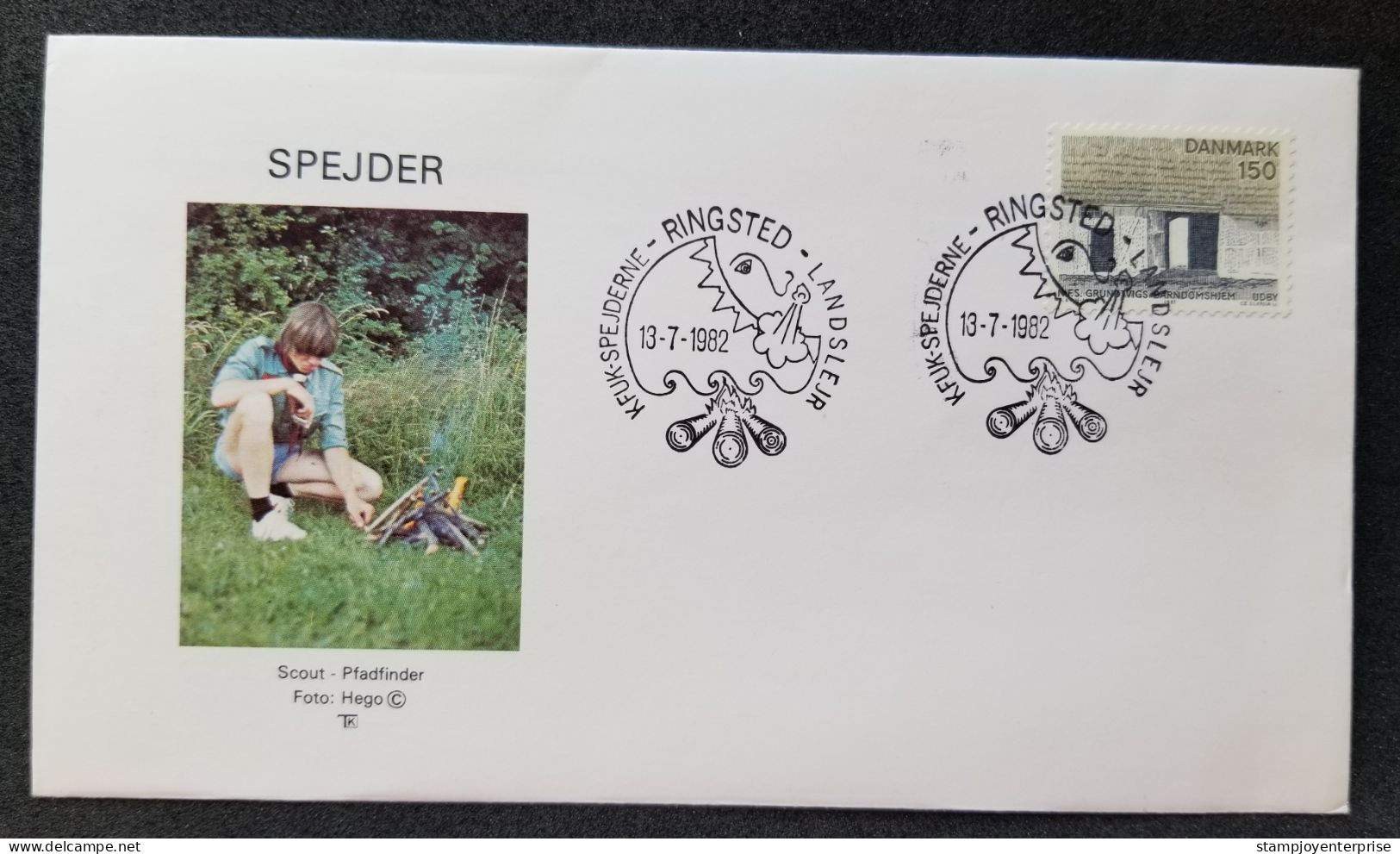 Denmark Boy Scouts 1982 Camping Scouting Scout (stamp FDC) - Lettres & Documents