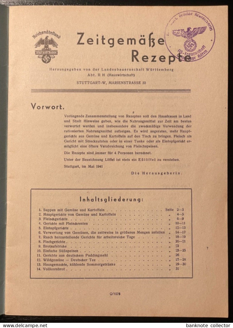 Deutschland, Germany - Reichsnährstand, Blut Und Boden, NS Frauenschaft, 3 Dokumente,1937 ! - 1939-45