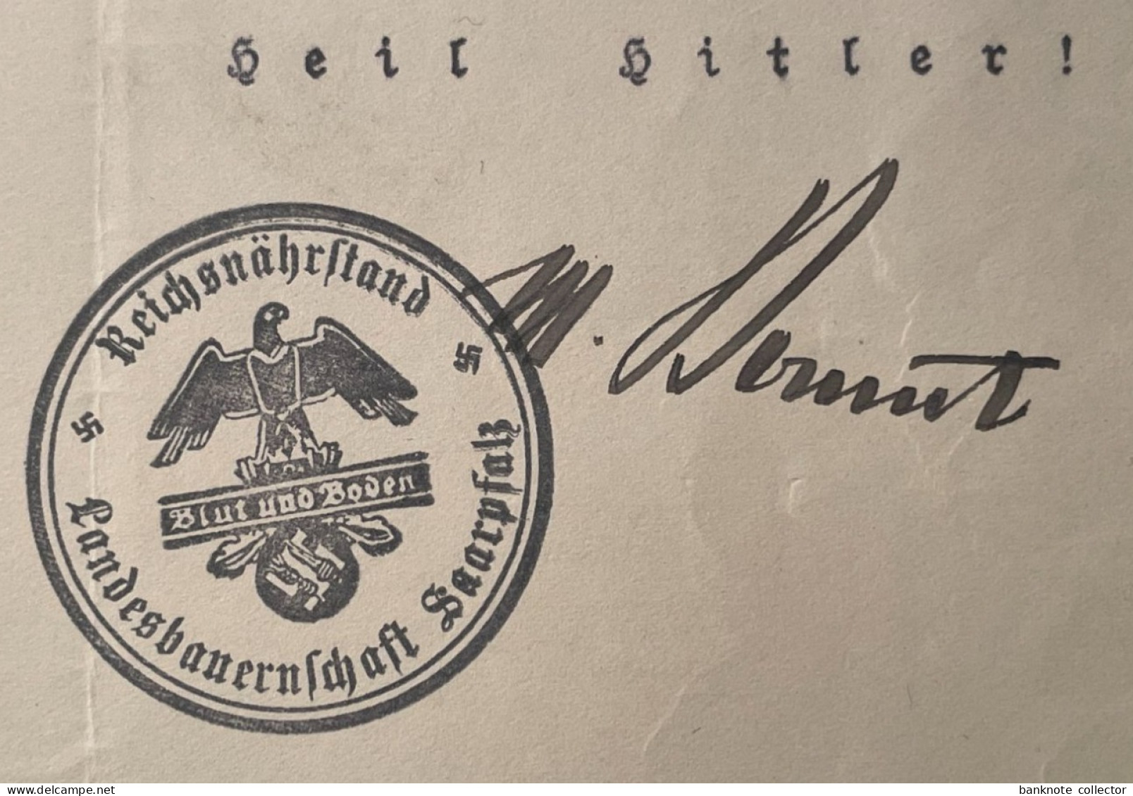 Deutschland, Germany - Reichsnährstand, Blut und Boden, NS Frauenschaft, 3 Dokumente,1937 !