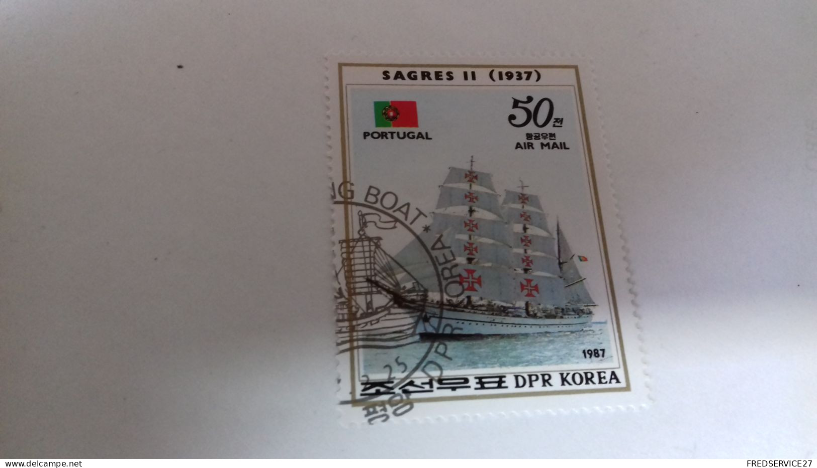 LR / DPR KOREA SAGRES II 1937 BATEAU - Corée Du Nord